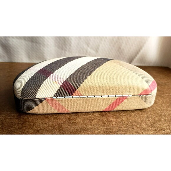 BURBERRY NOVA CHECK Eyeglasses / Sunglasses Hard Case PLAID Clamshell EMPTY CASE - Picture 11 of 16